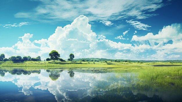 Photo photo beautiful mountain on blue sky rice fields foreground nakhon sawan province north of thaila