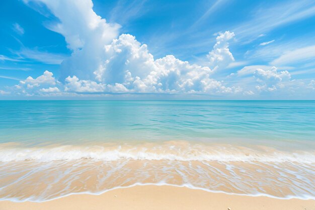 photo beautiful tropical empty beach sea ocean