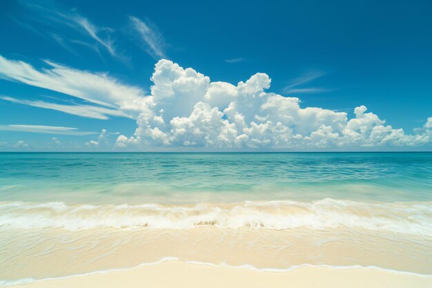 photo beautiful tropical empty beach sea ocean