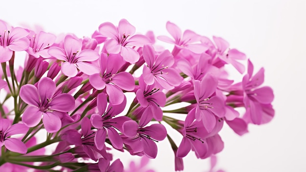 Photo of beautiful Valerian flower isolated on white background