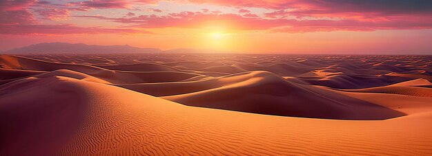 Photo photo beautiful view of desert sand dunes at afternoon in sunny day