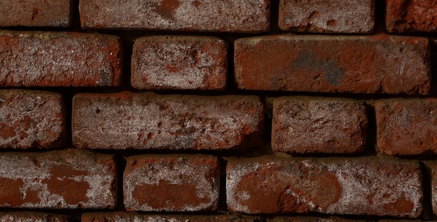 photo of beautiful vintage brick wall in house interior wide panorama of brick wall