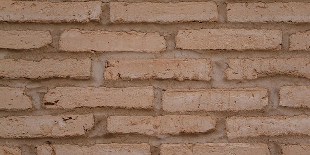 Photo photo of beautiful vintage brick wall in house interior wide panorama of brick wall