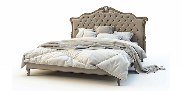 Photo of Bed Isolated on White