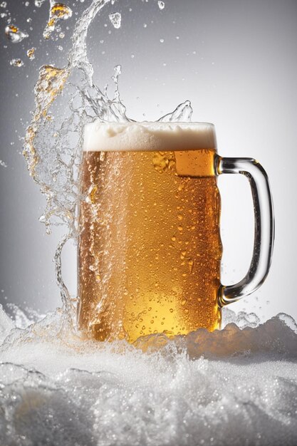 photo beer with foam