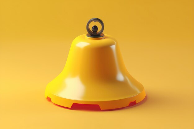 Photo bell reminder notification alert or alarm icon sign AI generated