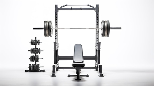 A photo of Bench Press and Squat Racks