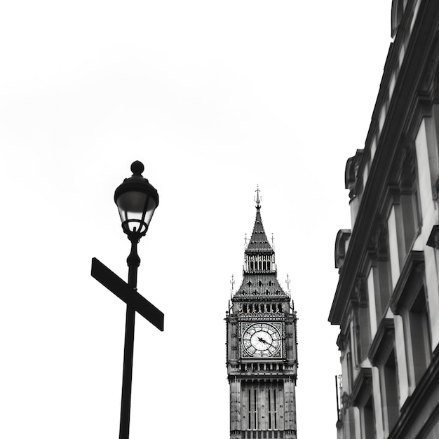 Foto una foto del big ben