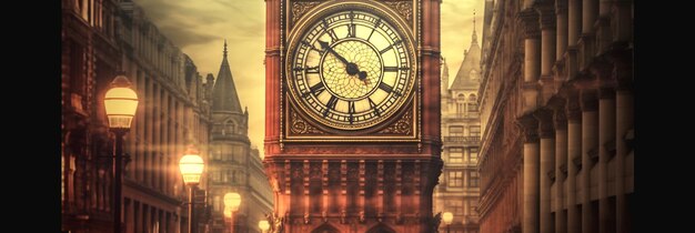 Foto una foto del big ben