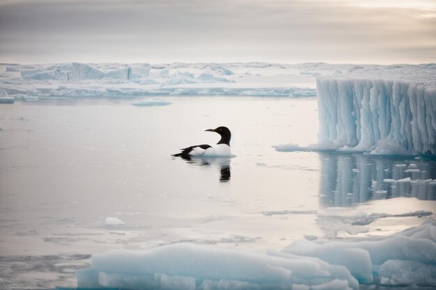 Photo photo bird in arctic