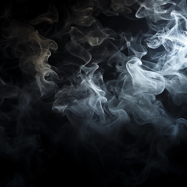 photo black background with smoke in spotlight smoke wallpaper background