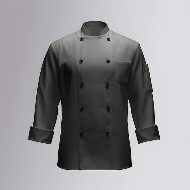 Photo black chef cook39s jacket mock up