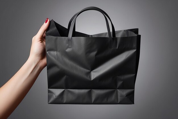 photo black shopping bags