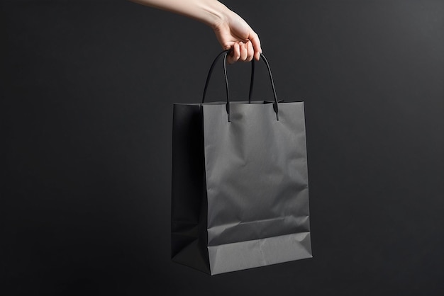 photo black shopping bags