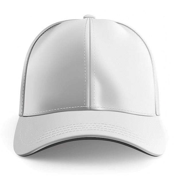 Photo photo of blank baseball cap template