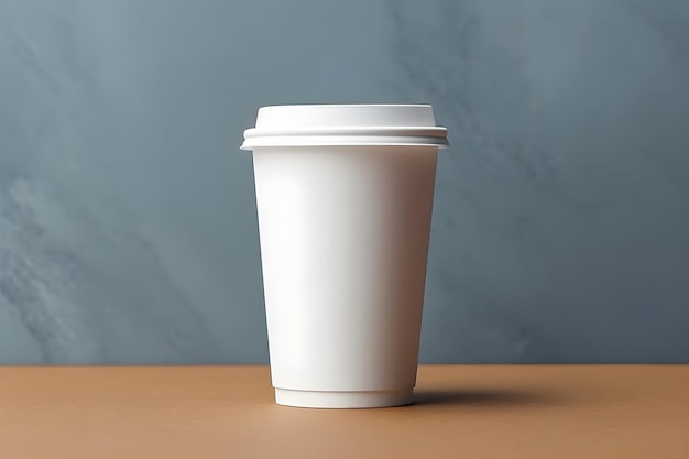 Photo of a blank coffee cup mockup