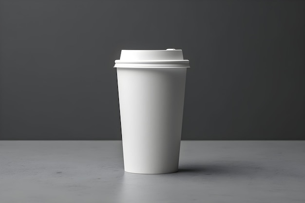 Photo of a blank coffee cup mockup