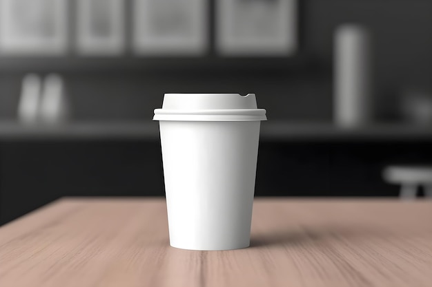 Photo photo of a blank coffee cup mockup