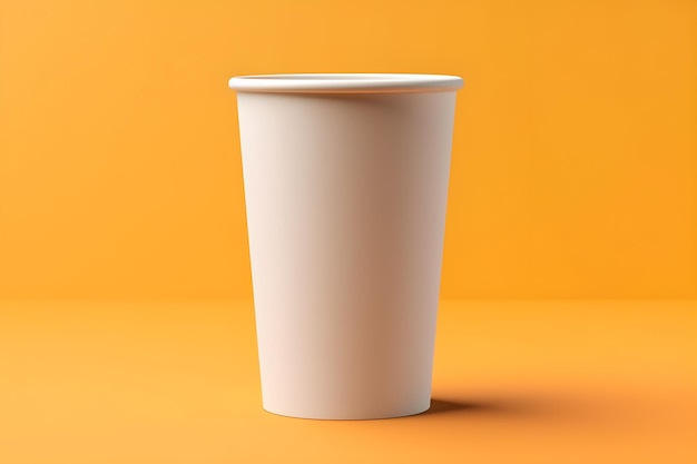 Photo of a blank coffee cup mockup