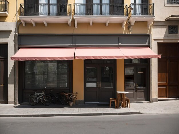 Photo photo of blinds on a city street