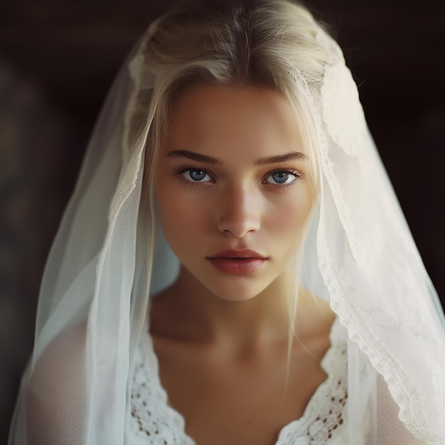 Foto photo of a blonde woman