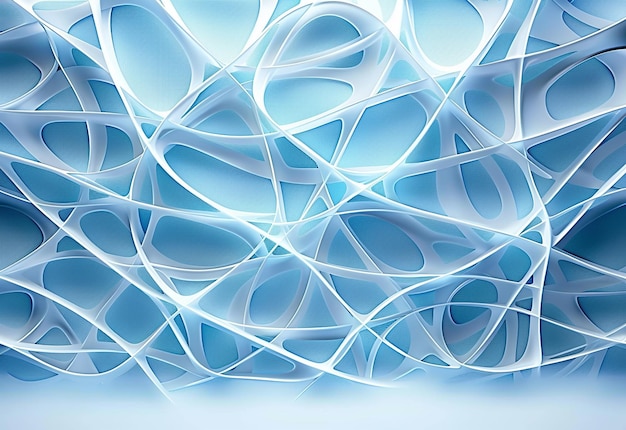 Photo of blue abstract curve patterns background design