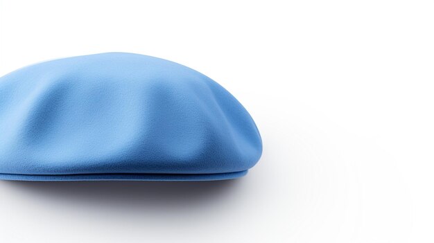 Photo of Blue Beret Hat isolated on white background