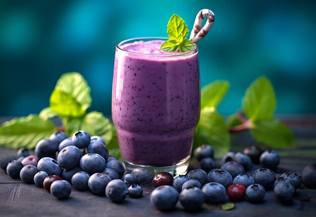 Photo of blue berry on isolated background blue berry tree blue berry juice and smoothie