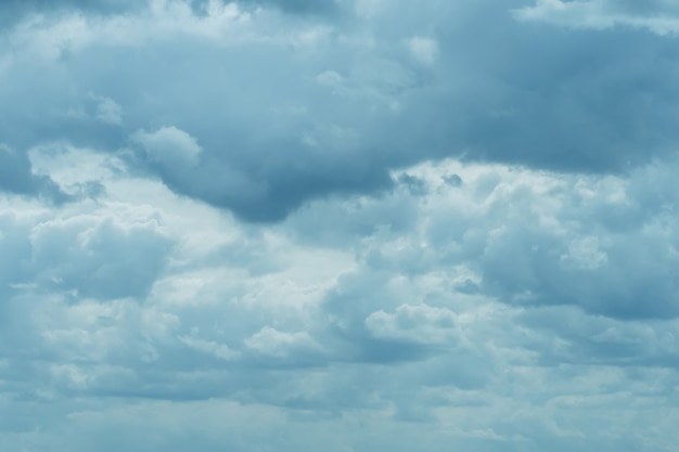 Photo of a blue sky with clouds