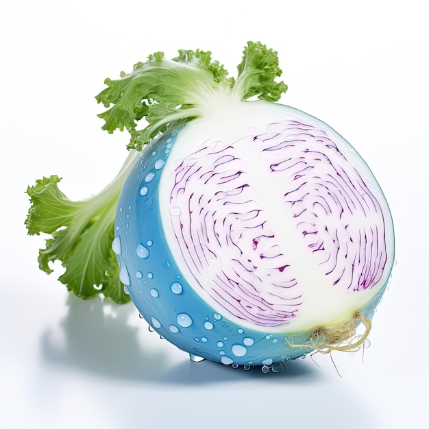 A photo of blue watermelon radish vegetable generated by artificial intelligence