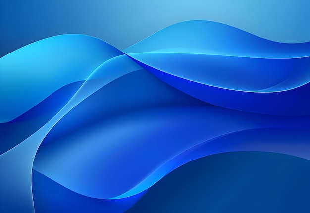 Photo of blue wave abstract gradient background design