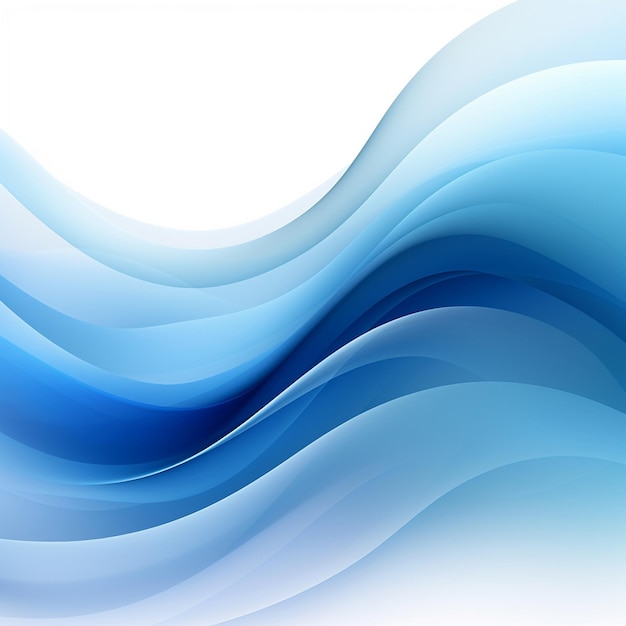 Photo of blue waves backgroundblue waves background for design AI Gnerated