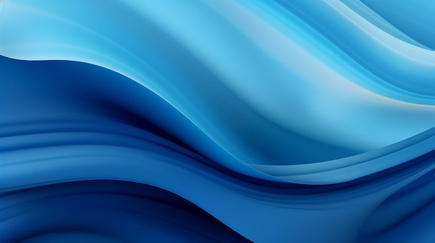 photo of blue waves backgroundblue waves background for design ai gnerated