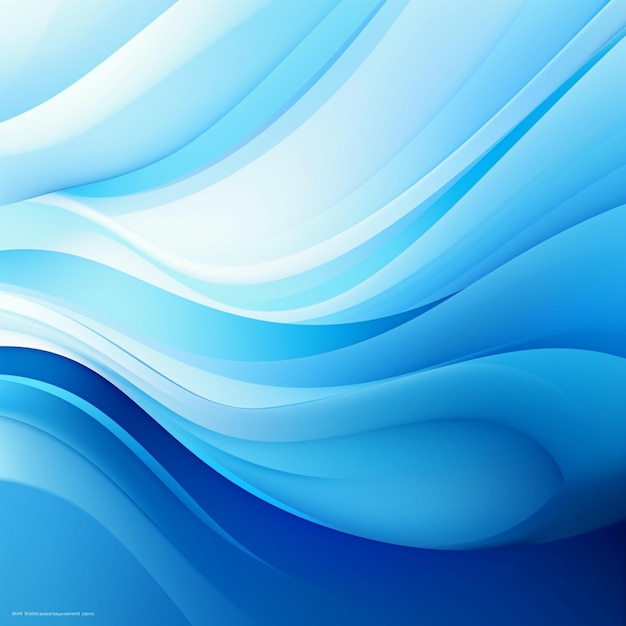 Photo photo of blue waves backgroundblue waves background for design ai gnerated