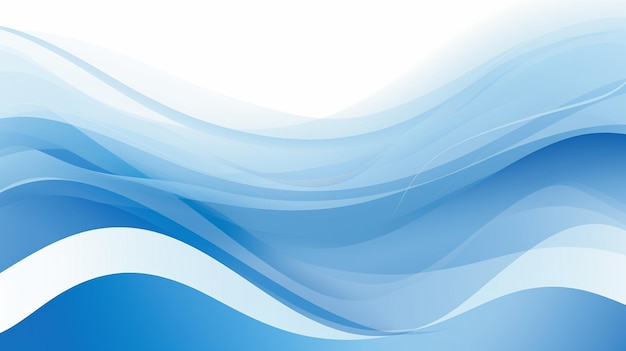 photo of blue waves backgroundblue waves background for design ai gnerated