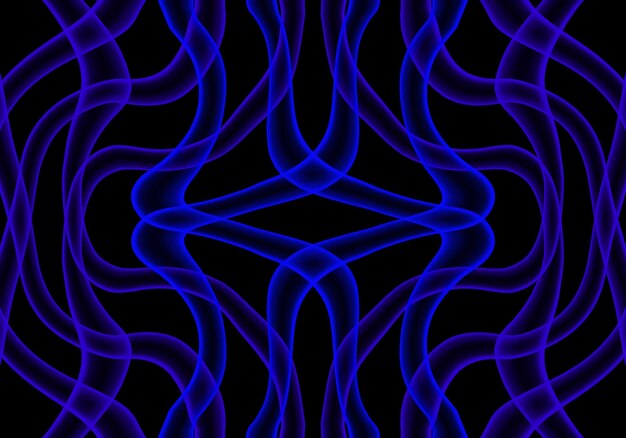 Photo photo blue wavy light pattern background