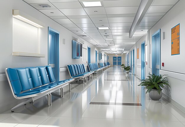 Photo photo of blur hospital background backdrop medical background