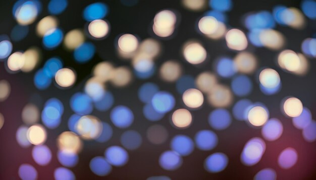 photo blurred bokeh style lights in the evening