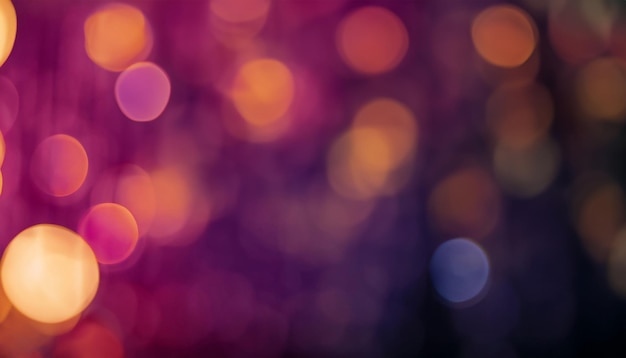 photo blurred bokeh style lights in the evening