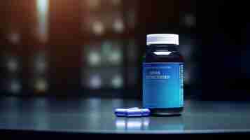 Photo photo of a bottle of melatonin supplements for sleep support