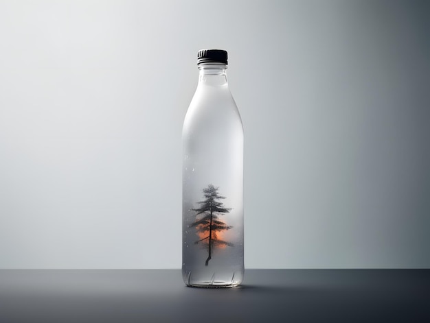 사진 병 플라스틱 음료 수공예 음료 은 용기 액체 액체