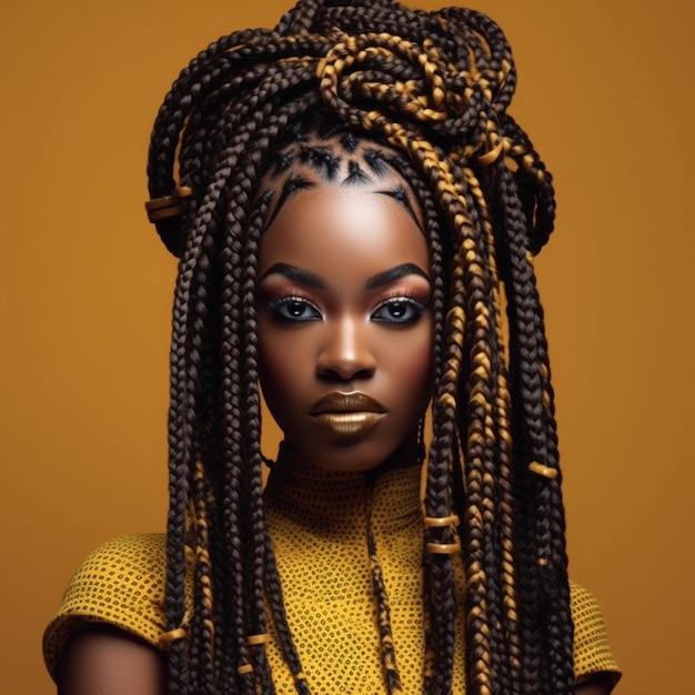  Premium AI Image | Photo of Box Braids