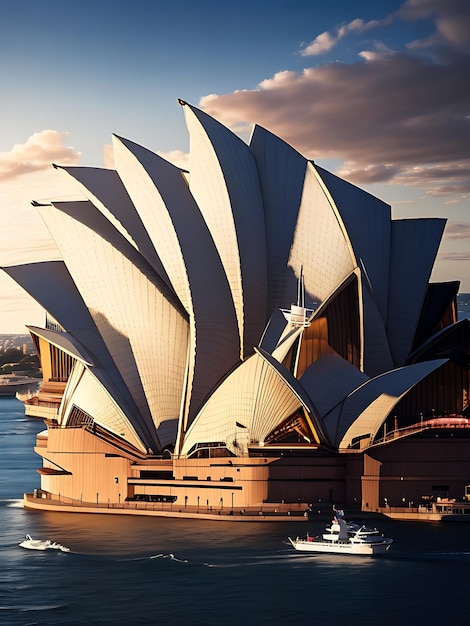 Photo breathtaking shot of Sidney opera house in Australian