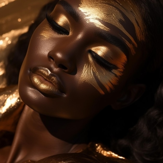 Photo of bronzed skin look