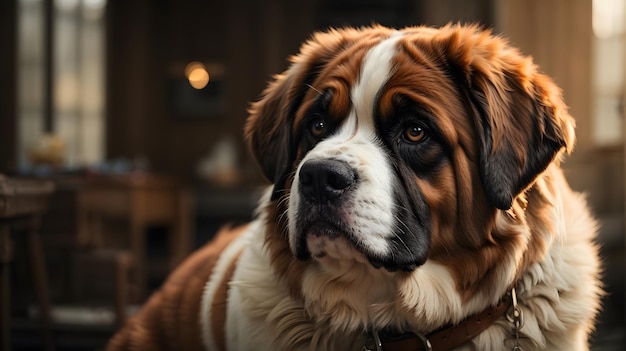 photo of brown and white dog