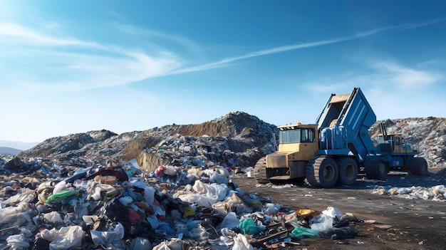 Foto una foto del riciclaggio in massa nelle discariche