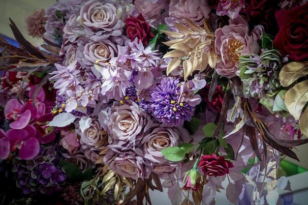 花束の花の庭の写真