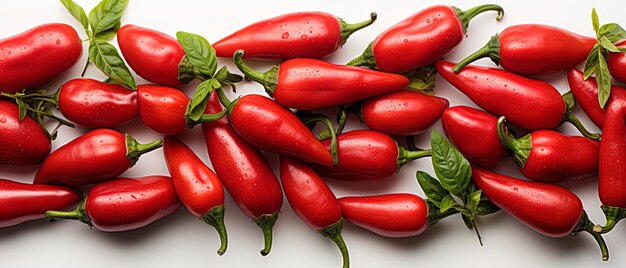 Photo a photo of a bunch of red paprika