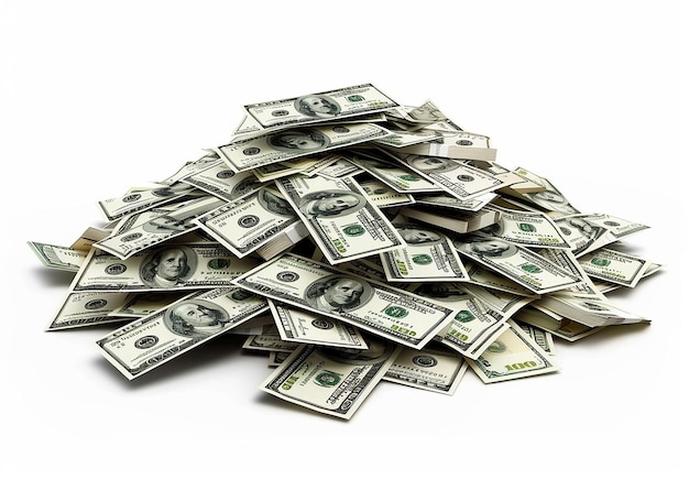 Photo photo of bundle of stack of bill of money cash dollars usd paper currency money background