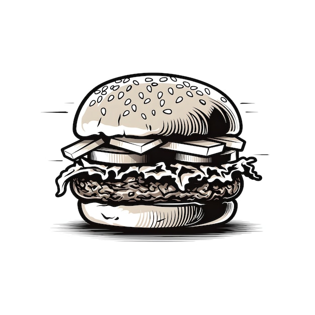 Photo Burger generative ai